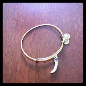 Alex and Ani Gold Horn bangle